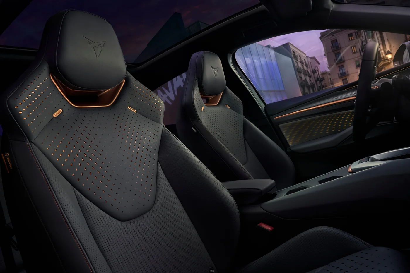 Cupra Raval front sports seats