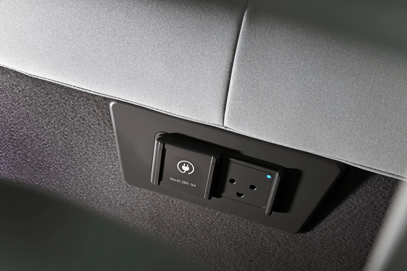 Vehicle-to-load socket inside the Hyundai Ioniq 3